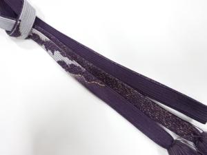 正絹　撚り房　手組み帯締め